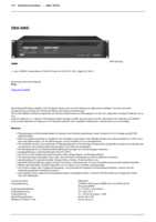 Datenblatt zu RCS Audio-Systems DBA-500D