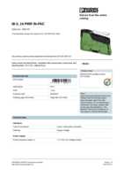 Datasheet for Phoenix Contact 2861331, EAN: 4017918894276