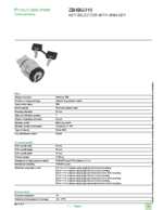 Datasheet for Schneider Electric ZB4BG310, EAN: 3389110121469