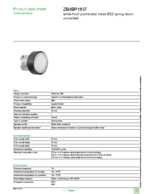 Datasheet for Schneider Electric ZB4BP1837, EAN: 3389110222227
