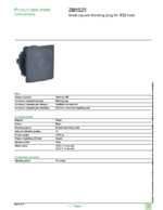 Datasheet for Schneider Electric ZB5SZ5, EAN: 3389110099539