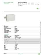Datasheet for Schneider Electric KSA1000ABT4, EAN: 3606480003486