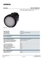 Datenblatt zu Siemens 3SU10010AB600AA0, EAN: 4011209955738