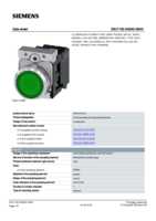 Datasheet for Siemens 3SU11520AB403BA0, EAN: 4011209958920