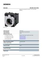 Datasheet for Siemens 3SU15001AA101NA0, EAN: 4011209963573