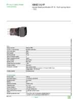 Datasheet for Schneider Electric XB6ECA21P, EAN: 3389110626131