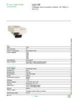 Datasheet for Schneider Electric LULC08, EAN: 3389118212909