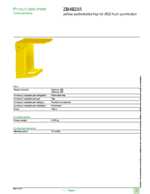 Datasheet for Schneider Electric ZB4BZ65, EAN: 3389110069747