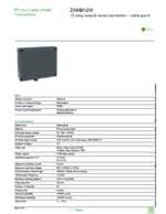 Datasheet for Schneider Electric ZARB12W, EAN: 3606480610387