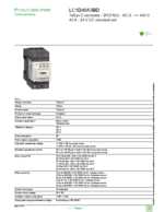 Datasheet for Schneider Electric LC1D40A3BD, EAN: 3389119408608