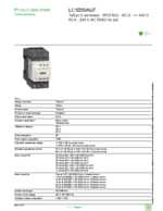 Datasheet for Schneider Electric LC1D50AU7, EAN: 3389119408714