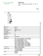 Datasheet for Schneider Electric A9F94102, EAN: 3606480084072