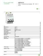 Datasheet for Schneider Electric A9F94310, EAN: 3606480084454