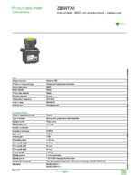 Datasheet for Schneider Electric ZB5RTA5, EAN: 3606480334634
