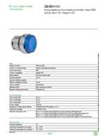 Datasheet for Schneider Electric ZB4BW163, EAN: 3389110889888