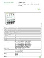 Datasheet for Schneider Electric A9F04763, EAN: 3606480441172