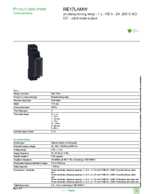 Datasheet for Schneider Electric RE17LAMW, EAN: 3606480552625