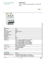Datasheet for Schneider Electric A9F90325, EAN: 3606480085840