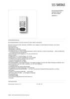 Datasheet for Siedle 200041511-00, EAN: 4015739415113