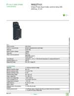 Datasheet for Schneider Electric RM22TA31, EAN: 3606480792144