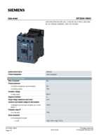 Datasheet for Siemens 3RT25261BB40, EAN: 4011209834859