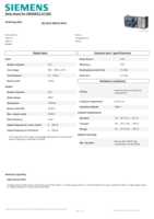 Datasheet for Siemens 6SL35250PE240AA1, EAN: 4019169458610