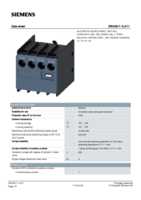 Datasheet for Siemens 3RH29111LA11, EAN: 4011209829992
