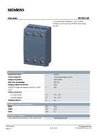 Datasheet for Siemens 3RV29155B, EAN: 4011209718906