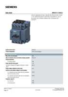 Datasheet for Siemens 3RV21111HA10, EAN: 4011209713390