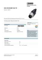 Datasheet for Phoenix Contact 1507816, EAN: 4017918900410