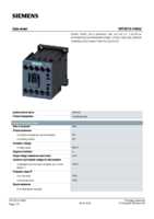 Datasheet for Siemens 3RT20151KB42, EAN: 4011209846975
