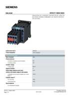Datasheet for Siemens 3RT20171BB443MA0, EAN: 4011209847262
