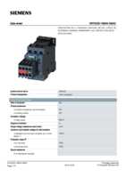 Datasheet for Siemens 3RT20251BB443MA0, EAN: 4011209837287