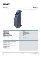 Datasheet for Siemens 3RV29011J, EAN: 4011209737105