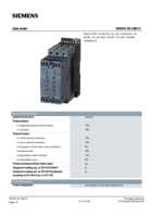 Datasheet for Siemens 3RW40381BB14, EAN: 4011209692930