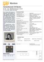 Datasheet for VideoComponents VC-M9BW, EAN: 0085282200900