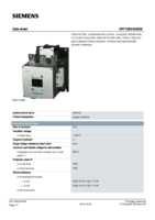 Datasheet for Siemens 3RT10656AB36, EAN: 4011209507890