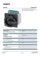 Datasheet for Siemens 3LD20032EP51, EAN: 4011209519169