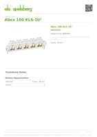 Datasheet for Spelsberg 84001001, EAN: 4013902110254