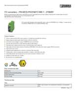 Datasheet for Phoenix Contact 2708287, EAN: 4017918973988