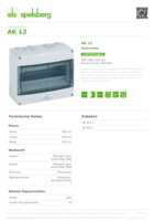 Datasheet for Spelsberg 73541201, EAN: 4013902063161