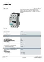 Datasheet for Siemens 3RV10111EA15, EAN: 4011209381810