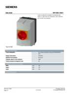 Datasheet for Siemens 3RV19231GA01, EAN: 4011209503373