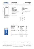 Datasheet for Varta 46824, EAN: 4008496559312