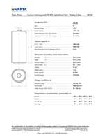 Datasheet for Varta 48272, EAN: 4008496550777