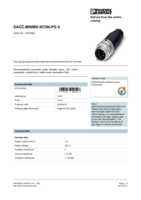Datasheet for Phoenix Contact 1521668, EAN: 4017918949518
