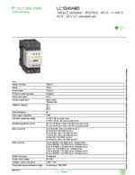 Datasheet for Schneider Electric LC1D40ABD, EAN: 3389119408486