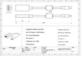 Datasheet for Goobay 51729, EAN: 4040849517297