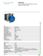 Datasheet for Schneider Electric XB4BVM6, EAN: 3389110119749