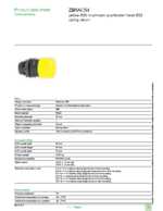 Datasheet for Schneider Electric ZB5AC54, EAN: 3389110904932